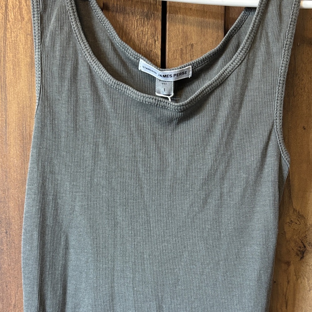 James Perse Women's Olive Tank Top